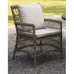 Provence utefåtölj i naturfärgad konstrotting