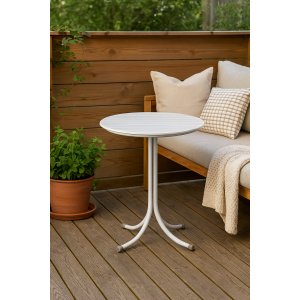 Utebord Ø70 cm Vit - Holmsund