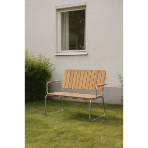 Möllan trädgårdssoffa - Teak/galvaniserat stål