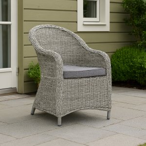 Utefåtölj - Mercury | grå med dyna | Konstrotting