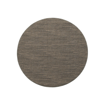 Passo rund greige - matta med gummibaksida