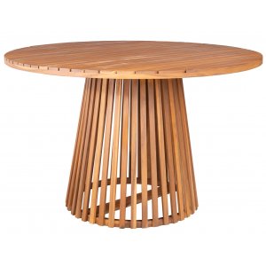 Storkö runt matbord i acacia D120 cm + Textilimpregnering för utemöbler