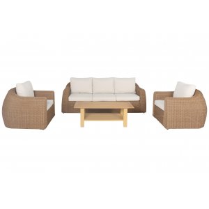 Malibu XL Loungegrupp - Nature / Beige + Textilimpregnering för utemöbler