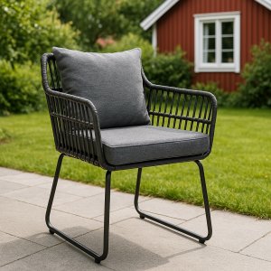 Utefåtölj - Mikado | Grå + Textilimpregnering för utemöbler