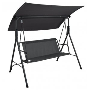 Hammrö svart hammock gunga + Textilimpregnering för utemöbler