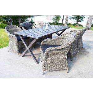 Trädgårdsgrupp Mercury / Scottsdale | Komplett utegrupp + Rengöringsspray för utemöbler