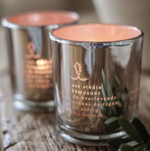 Ljuslykta Rosa Bandet (silver) - Majas lyktor/ Rosa Bandet