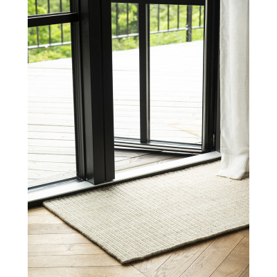 Särna dörrmatta beige - handtuftad ullmatta
