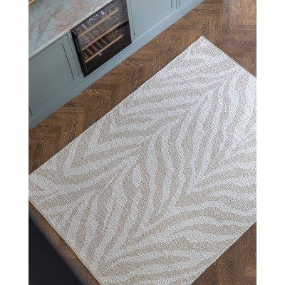 Toledo beige - handvävd ullmatta