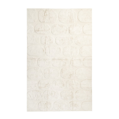 Noho white - handvävd ullmatta