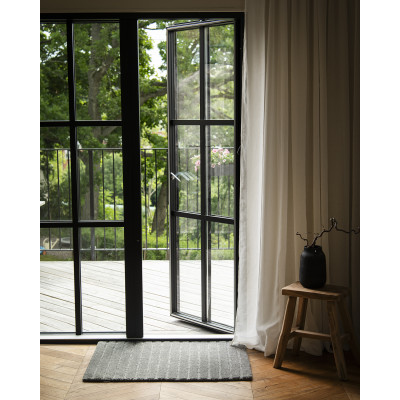 Stripy grå - dörrmatta