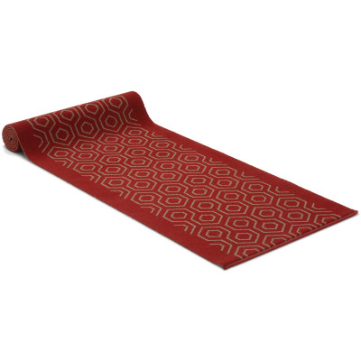 Avenue hexagon röd 59105/596- gångmatta på metervara