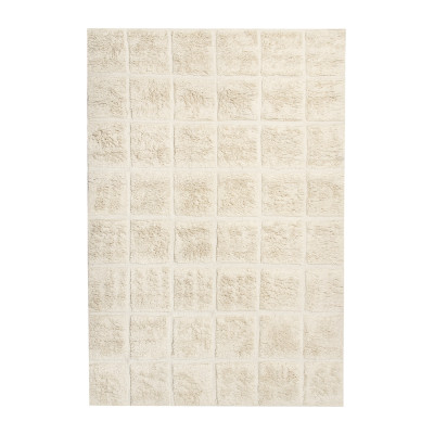 Nolita white - handvävd ullmatta