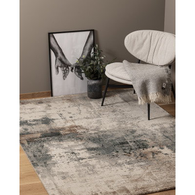 Crestola blå - maskinvävd matta