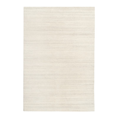 Muddus ivory - handvävd ullmatta