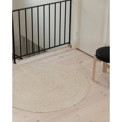 Smickra rund sand - trasmatta